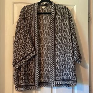 Black and white cardigan